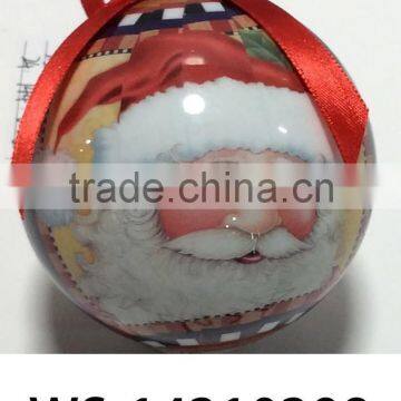 China Wholesale 2015 New Design Best selling Christmas Ball Santa Claus Design Christmas Ball