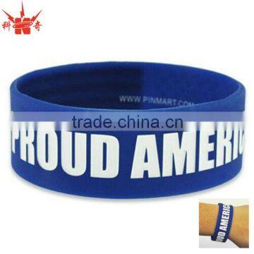 Debossed Wristband Customize Silicone Bracelet For Cancer