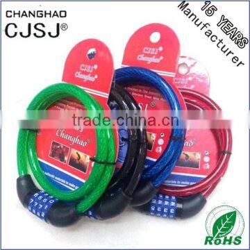 Top Security More Colors CJSJ Hot Sale CH-109 Bicycle Combination Lock