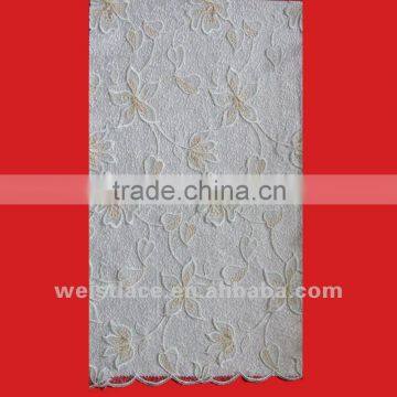 Double color giupure lace