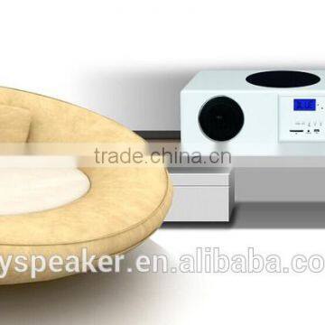 pure wooden wireless active sound bar for home cinema