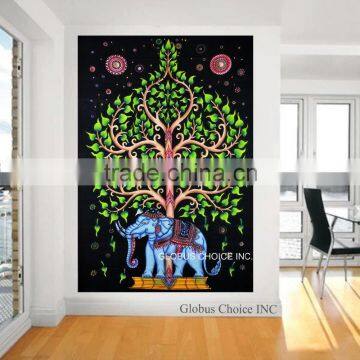 Indian Mandala Tree Of Life Tapestry