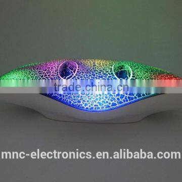 Colorful led lighting creative devil fish shape touch control design high quality 3D sound mini portable bluetooth speaker
