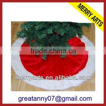 party celebrative christmas tree skirt plush elf velvet candy stripe christmas tree skirt