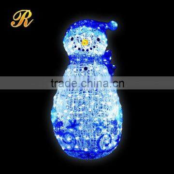 Christmas light flashing acrylic snowman