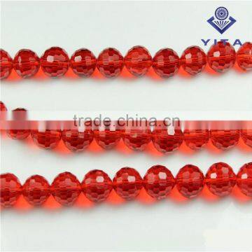 Wholesale Red Color 6MM 96 Faceted Crystal Ball Beads for DIY Jewelry Making photo-2