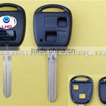 Big Discount Toyota 2 button remote key blank case with metal logo