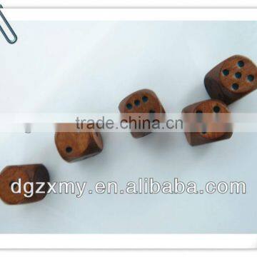 25mm round corner wood palying dice