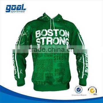 Wholesale sports new design pullover 100 % polyester sublimation custom hoodies