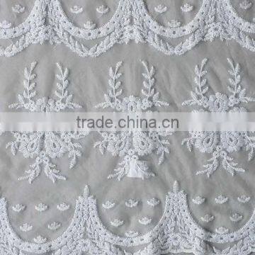 high quality tulle lace polyester fabrics for wedding dress