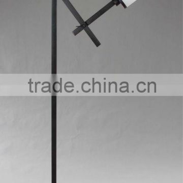 2015 European black swing arm floor lamp/light for reading with CE