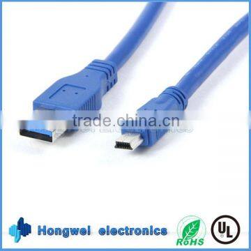 Fast charging wire for camera, USB 3.0 to Mini USB cable