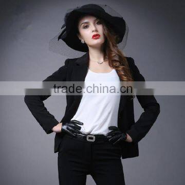 Autumn ladies european elegant office pant suit