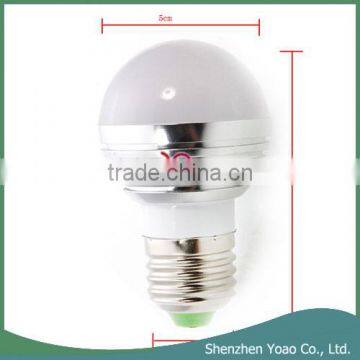E27 3W RGB LED Light Bulb 85-265V photo-5