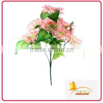 7 heads wholesale silk flowers for daisy