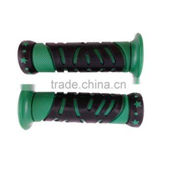 Motorcycle green black hand grips