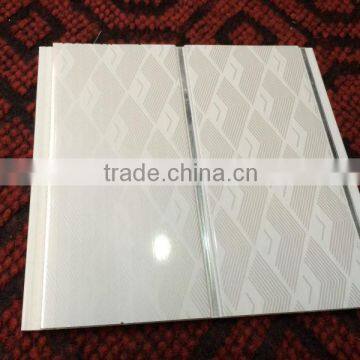Building Materials Waterproof Fireproof 20cm Ceiling Design Silvery Line Pvc Panel Ceiling photo-4