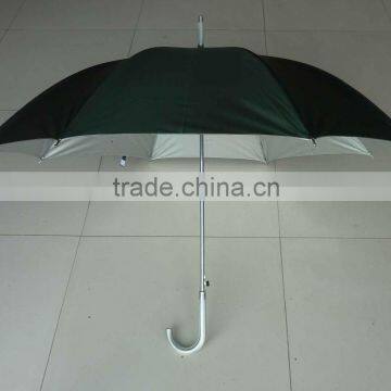 2015 23inches*8panel aluminum frame durable weather proof black umbrella