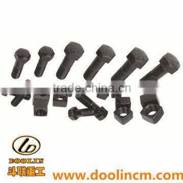 Excavator Plow Bolt and Nut for Construction Machinery Parts 5P8361/3K9770,6V8360/3K9770 etc.