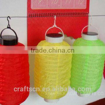 wholesale solar Chinese fabric lantern for decoration