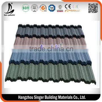 1340mm*420mm Stone Coated Roofing Tile , Kenya Stone Coated Metal Roofing Tile photo-5