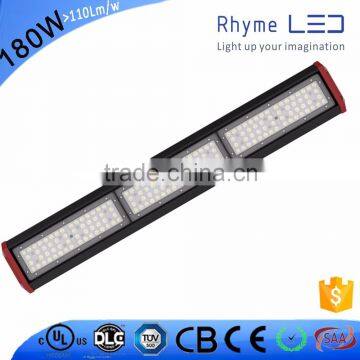 New design 180w linear led high bay light with sensor and IP65 warehouse used