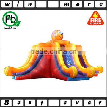 giant top quality commercial used hot fun inflatable double lane octopus slide inflatable for sale