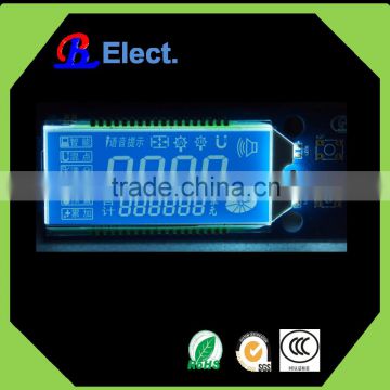 character negative transmissive bill counter lcd module, digital segment display lcd