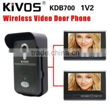 KiVOS 7inch Two-way Intercom Digital wireless video door phone with memory