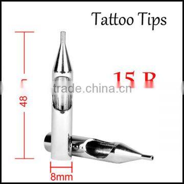 professional stainless steel tattoo tip 15R gun grips