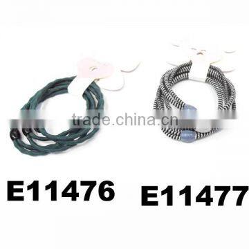 wholesale 2 strand colored elastic colour rubber bands for hair