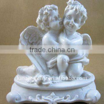 White color Cute baby angle statue