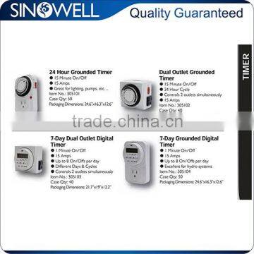Honest Supplier SINOWELL Hydroponics Power Outlet Timer