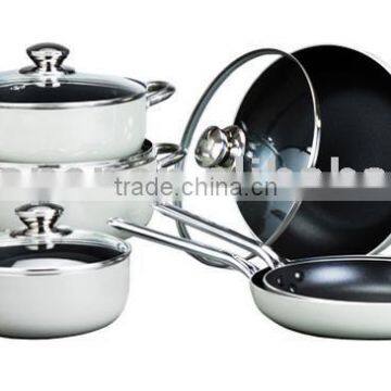 10pcs aluminum non stick cookware set