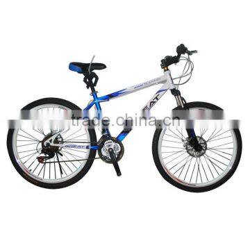 26 white-blue similar-alloy simple men bike mountain bicycle