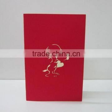 Puppy Love 3d Pop up Greeting Card photo-2