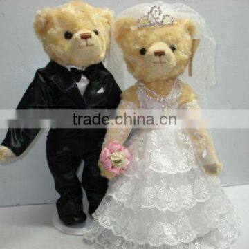 HI hot sale couple teddy bear wedding