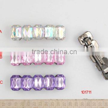 2014 new style/ glaring hair clip with faceted stones