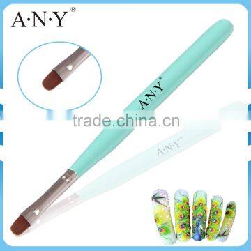 ANY Nail Art Beauty Care UV Coating Wooden Handle Nylon Nail Brush French Nails