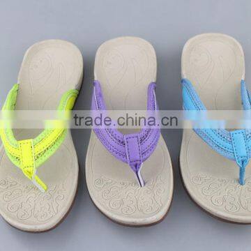 High Quality PU Upper MD Outsole Women Flip Flops China photo-2