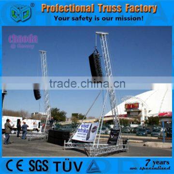 Medium Duty Compact Aluminum Line Array Speaker Truss For Event