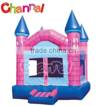 Hot sale and durable material commercial mini inflatable pink bouncer