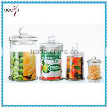 food packaging storage glass canister jars