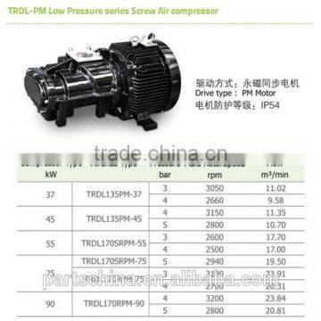 TRDL-PM Low Pressure series Screw Air compressor with PM motor