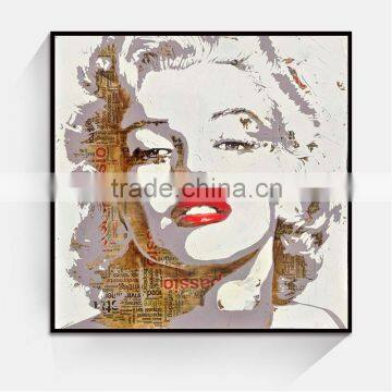 modern woman portrait painting, scenery oil painting art