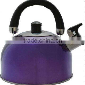 Stainless Steel Whistling Kettle/Tea Pot with Removable Handle