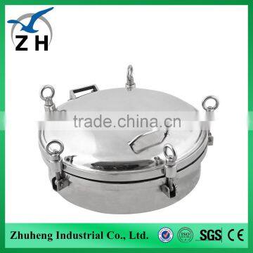 Sanitary stainless steel tank pressurized manhole cover sealed manhole covers