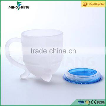 Frosted Glass Cup With Handle for Water photo-5