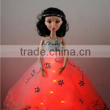 LED Light Clothing / Neow Glow Clothes / Fantastic White Ballet Dress With Diamonds photo-3