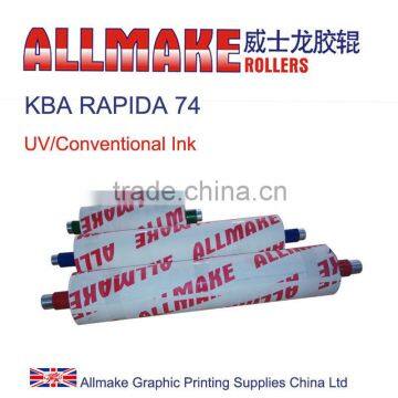 KBA RAPIDA 74 vulcanized rubber roller